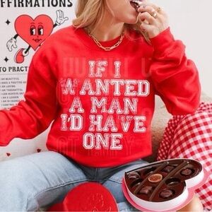Red Graphic Sweatshirt